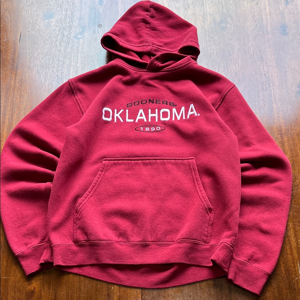 Oklahoma Sooners Red Hoodie Size L